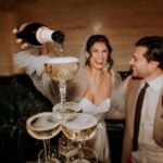 wedding champagne tower